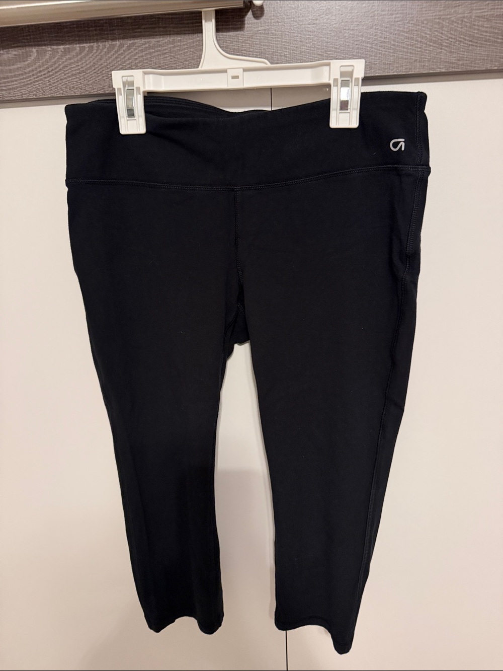 GAP Black Capri Leggings with Logo Detail